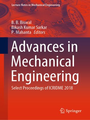 cover image of Advances in Mechanical Engineering